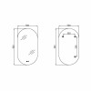 Зеркало Qtap Scorpio (SC1) с LED-подсветкой Touch, с антизапотеванием, с диммером, рег. темп. цвета (3000-6500K) Black QTSC500900 — фото 2