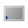 Дзеркало Qtap Mideya (MI2) 1000х800 з годинником, з LED-підсвічуванням Touch, з антизапотіванням, димером, рег. яскравості QTMID100080049266 — фото 3