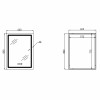 Дзеркало Qtap Mideya (MI2) 600х800 з годинником, з LED-підсвічуванням Touch, з антизапотіванням, димером, рег. яскравості QTMID100080049267 — фото 2