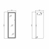 Дзеркало Qtap Gemini 500х1600 з LED-підсвічуванням Touch, з димером, QTGE50160049284 — фото 2