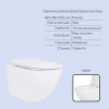 Готовое решение Qtap для ванной комнаты: подвесной унитаз Jay Ultra Quiet 485x360x320 + комплект инсталляции Standard (круглая кнопка Chrome) — фото 3