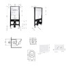 Готовое решение Qtap для ванной комнаты: подвесной унитаз Jay Ultra Quiet 520x360x320 + комплект инсталляции Standard (круглая кнопка White) — фото 2