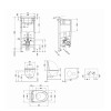 Готовое решение Qtap для ванной комнаты: подвесной унитаз Swan Rimless 520x360x320 + комплект инсталляции Standard (круглая кнопка White) — фото 2