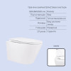 Готовое решение Qtap для ванной комнаты: подвесной унитаз Swan Rimless 520x360x320 + комплект инсталляции Standard (круглая кнопка White) — фото 3