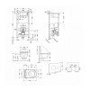 Готовое решение Qtap для ванной комнаты: подвесной унитаз Jay Ultra Quiet 485x360x320 + комплект инсталляции Standard (круглая кнопка White) — фото 2