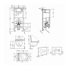 Готовое решение Qtap для ванной комнаты: подвесной унитаз Gemini Ultra Quiet 485x340x350 + комплект инсталляции Standard (круглая кнопка White) — фото 2