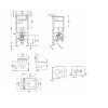 Готовое решение Qtap для ванной комнаты: подвесной унитаз Crow Rimless 520x360x290 + комплект инсталляции Standard (круглая кнопка Black) — фото 2