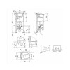 Готовое решение Qtap для ванной комнаты: подвесной унитаз Swan Rimless 520x360x320 + комплект инсталляции Standard (круглая кнопка Chrome) — фото 2