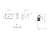 Комплект Qtap Scorpio: Раковина врезная прямоугольная 510х390х145 мм White + Донный клапан PU02 — фото 2