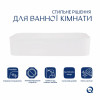 Комплект Qtap Tern: Раковина накладна прамокутна 610x350x135 мм WHITE + Донний клапан PU02 — фото 3