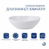 Комплект Qtap Dove: Раковина накладная овальная 415x340x140 мм White + Донный клапан PU02 — фото 3