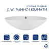 Комплект Qtap Dove: Раковина накладная овальная 635x420x150 мм White + Донный клапан PU02O — фото 3