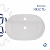 Комплект Qtap Scorpio: Раковина накладна овальна 600х400х120 мм White + Донний клапан PU02 — фото 4