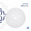 Комплект Qtap Owl: Раковина накладна кругла 400х400х155 мм White + Донний клапан PU02 — фото 4