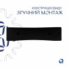 Комплект Qtap Nando LT: Раковина підвісна прамокутна 500х420х130 мм Matt Black + Донний клапан PU03O — фото 5