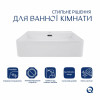 Комплект Qtap Nando LT: Раковина підвісна прамокутна 500х420х130 мм White + Донний клапан PU02O — фото 3