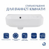 Комплект Qtap Tern: Раковина підвісна прамокутна права 450х250х158 мм White + Донний клапан PU02O — фото 3