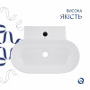 Комплект Qtap Cardinal: Раковина подвесная / накладная овальная 565х400х130 мм White + Донный клапан PU02 — фото 4