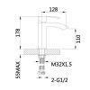 Змішувач для раковини Qtap Swan Cascada QTSWA270CRW45568 Chrome/White — фото 2