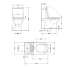 Унитаз напольный Qtap Jay Ultra Quiet с сидением Soft-close 640x360x835 мм QT07222175TW White — фото 3