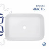 Раковина накладная Qtap Virgo N прямоугольная без донного клапана WHITE QT18116308W — фото 4