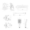 Комплект для душа Qtap Stenava Chrome: Смеситель QTST6245102DC + Лейки (QTRUC125CRM45954,QTHLA107CRM45784) + Шланг QTHADPVC200C + QTCRMBH130 — фото 2