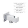 Комплект для душу Qtap Namesti Chrome: Змішувач QTNAM6225102NC + Лійки (QTRUC125CRM45954,QTHLA107CRM45784) + Шланг QTHADPVC200C + QTCRMBH130 — фото 7