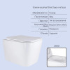 Готовое решение Qtap для ванной комнаты: подвесной унитаз Tern Ultra Quiet 525x345x360 + комплект инсталляции Nest 4 в 1 (квадратная клавиша Chrome) — фото 3