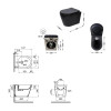Комплект Qtap Scorpio Matt Black 2 в 1: Унитаз подвесной Ultra Quiet QT14332380AMB + биде подвесное QT1455053FMB — фото 2
