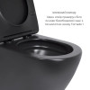 Комплект Qtap Robin Matt Black 2 в 1: унитаз подвесной  Ultra Quiet QT13332381АSMB + биде подвесное QT1355046FMB — фото 4