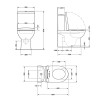 Унітаз підлоговий Qtap Scorpio Ultra Quiet безобідковий з сидінням Soft-close MATT BLACK QT14226088AMB — фото 2