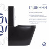 Унітаз підлоговий Qtap Scorpio Ultra Quiet безобідковий з сидінням Soft-close MATT BLACK QT14226088AMB — фото 4