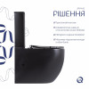 Унитаз напольный Qtap Robin Ultra Quiet безободковый с сиденьем Soft-Close MATT BLACK QT13226083AMB — фото 4