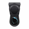 Унитаз напольный Qtap Robin Ultra Quiet безободковый с сиденьем Soft-Close MATT BLACK QT13226083AMB — фото 6