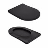 Унитаз напольный Qtap Robin Ultra Quiet безободковый с сиденьем Soft-Close MATT BLACK QT13226083AMB — фото 8