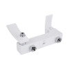 Смеситель для ванны Qtap Swan Cascada с поворотным изливом (c душевым гарнитуром) QTSWA260CRW45569 Chrome/White — фото 6
