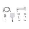 Смеситель для ванны Qtap Swan Cascada с поворотным изливом (c душевым гарнитуром) QTSWA260CRW45569 Chrome/White — фото 7