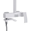 Душевая система универсальная Qtap Swan Cascada на три потребителя (с изливом) QTSWA111CRW45570 Chrome/White — фото 4