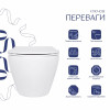 Унитаз подвесной Qtap Jay безободковый с сиденьем Soft-close QT07335175W — фото 3