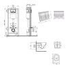 Готовое решение Qtap для ванной комнаты: подвесной унитаз Jay Ultra Quiet 520x360x320 + комплект инсталляции Nest 4 в 1 (квадратная клавиша Chrome) — фото 2