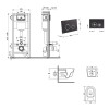 Готове рішення Qtap для ванної кімнати: підвісний унітаз Jay Ultra Quiet 520x360x320 + комплект інсталяції Nest 4 в 1 (кругла клавіша Matt Black) — фото 2