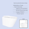 Готовое решение Qtap для ванной комнаты: подвесной унитаз Swan Ultra Quiet 520×360×320 + комплект инсталляции Nest 4 в 1 (круглая клавиша Matt Black) — фото 3
