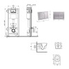 Готовое решение Qtap для ванной комнаты: подвесной унитаз Jay Ultra Quiet 520x360x320 + комплект инсталляции Nest 4 в 1 (квадратная клавиша Satin) — фото 2