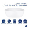 Комплект Qtap Kolibri: Раковина накладная 400x400x140 мм, White, квадратная + Донный клапан Pop-up PU02 — фото 3
