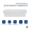 Комплект Qtap Virgo N: Раковина накладна 560x380x130 мм, White, прямокутна + Донний клапан Pop-up PU02 — фото 3