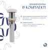 Комплект Qtap Virgo N: Раковина накладна 560x380x130 мм, White, прямокутна + Донний клапан Pop-up PU02 — фото 6