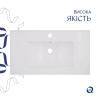 Комплект Albatross: Раковина врезная мебельная 820x460x180 мм, White, прямоугольная + Донный клапан Pop-up PU02O — фото 4