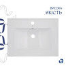 Комплект Albatross: Раковина врезная мебельная 620x460x180 мм, White, прямоугольная + Донный клапан Pop-up PU02O — фото 4