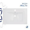 Комплект Albatross: Раковина врізна меблева 720x460x180 мм, White, прямокутна + Донний клапан Pop-up PU02O — фото 4