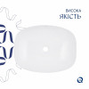 Комплект Qtap Cardinal: Раковина накладна 500×380×140 мм, White, овальна + Донний клапан Pop-up PU02 — фото 4